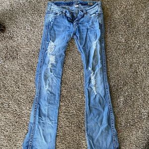 Silver Ripped Jeans - Size 29